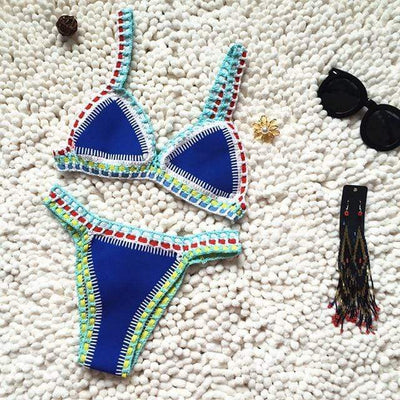 WickedAF Blue 1 / S Crochet Bikini Set