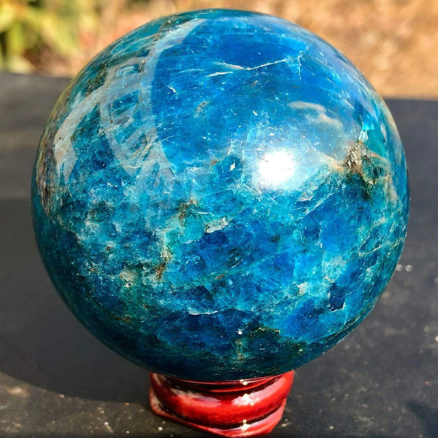 WickedAF Blue Apatite Sphere