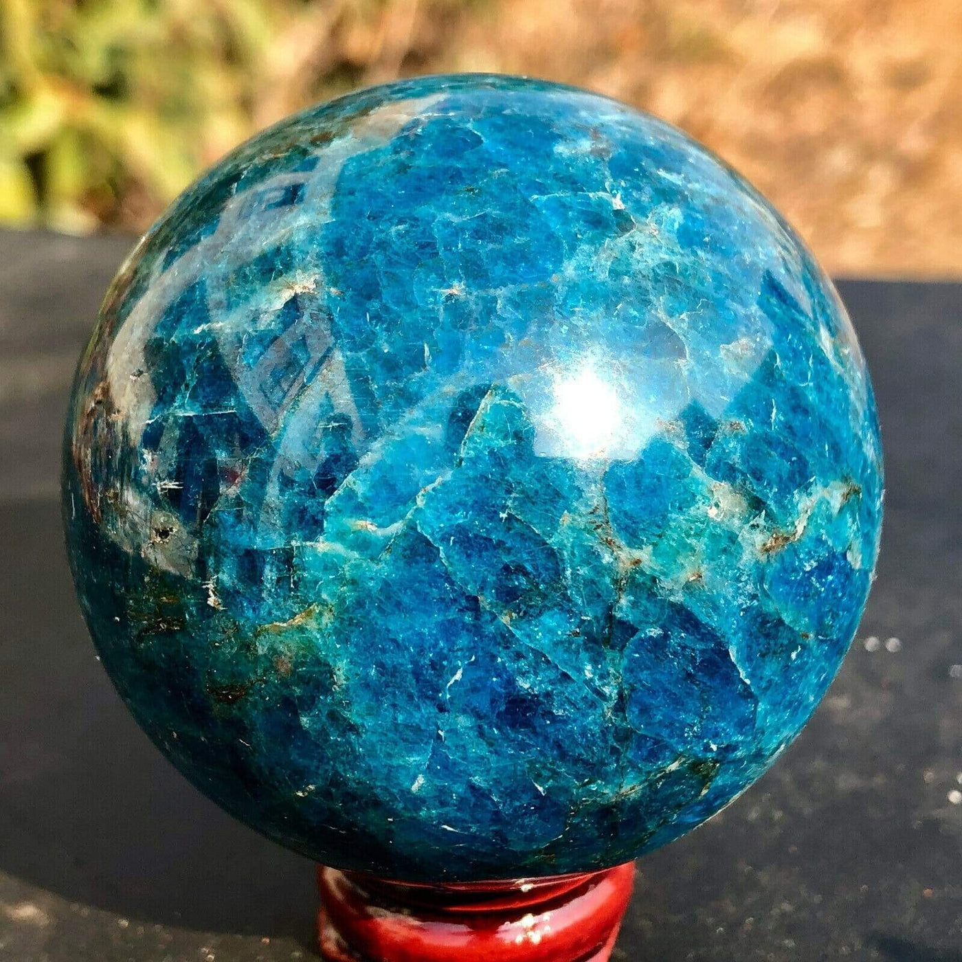 WickedAF Blue Apatite Sphere