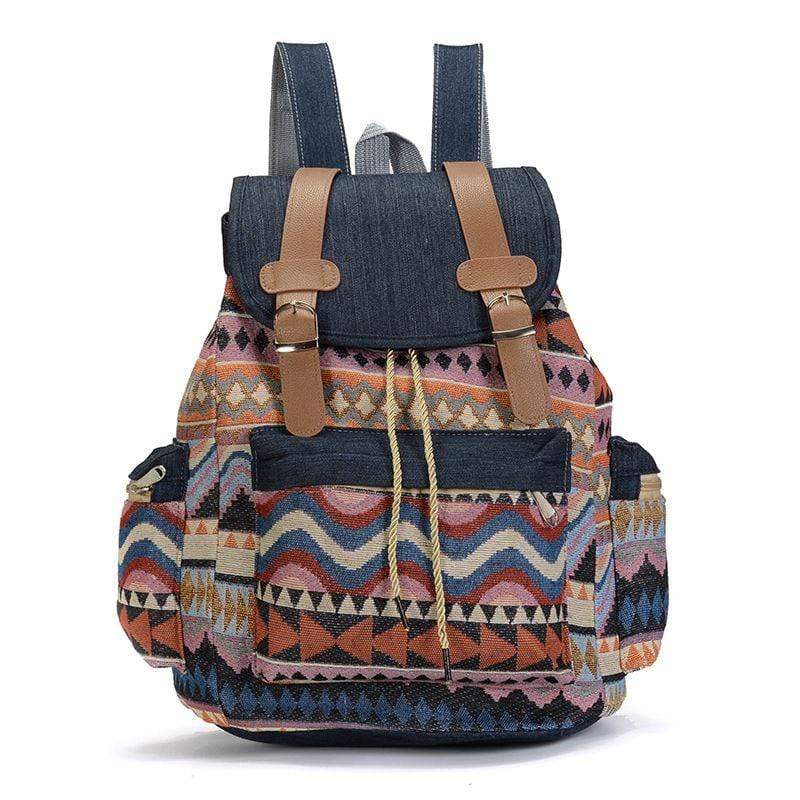 WickedAF Blue Cecilia Ethnic Design Backpack (4styles)