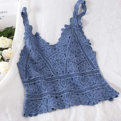 WickedAF Blue / One Size Mason Lace Blouse (5 colors)