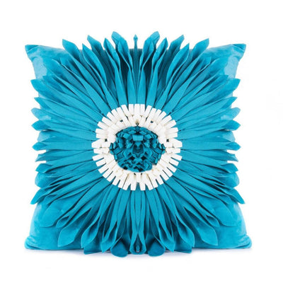 WickedAF Blue The Chrysanthemum Cushion Cover