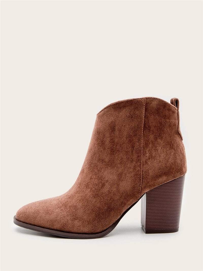 WickedAF Brown / 41 Asia Heeled Ankle Boots