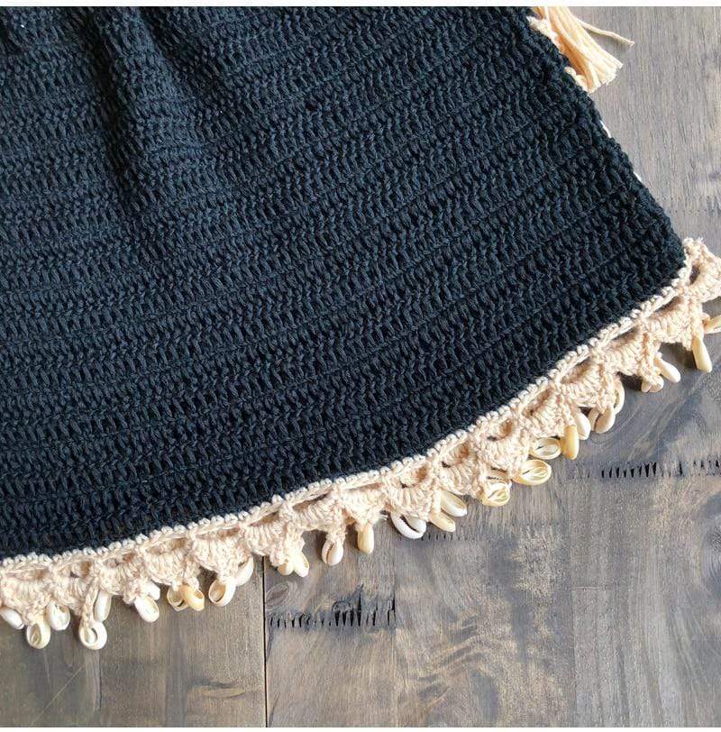 WickedAF Bruna Crochet Mini Skirt