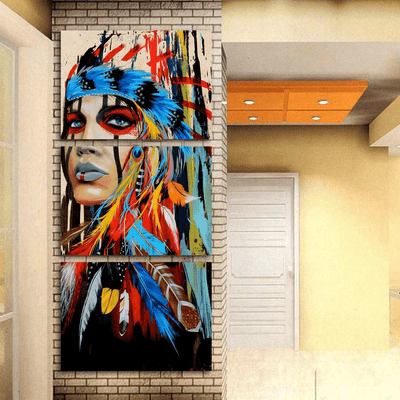 Native American Canvas Art - wickedafstore
