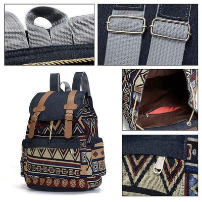 WickedAF Cecilia Ethnic Design Backpack (4styles)