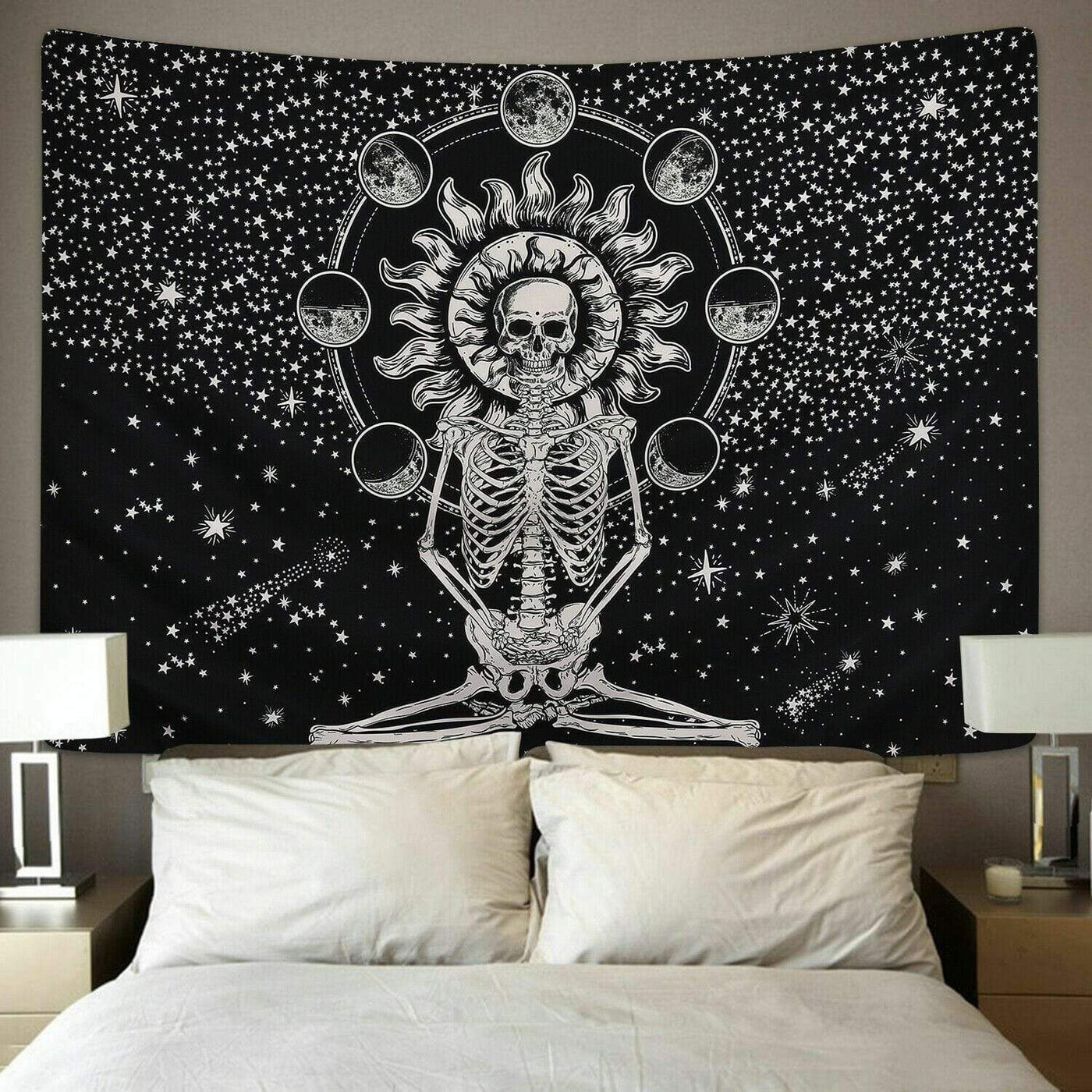 Celestial Skeleton Wall Tapestry - wickedafstore
