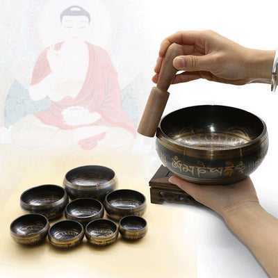 Chakra Meditation Tibetan Singing Bowl - wickedafstore