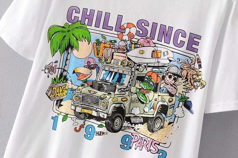 WickedAF Chill Since 1993 Tee White L