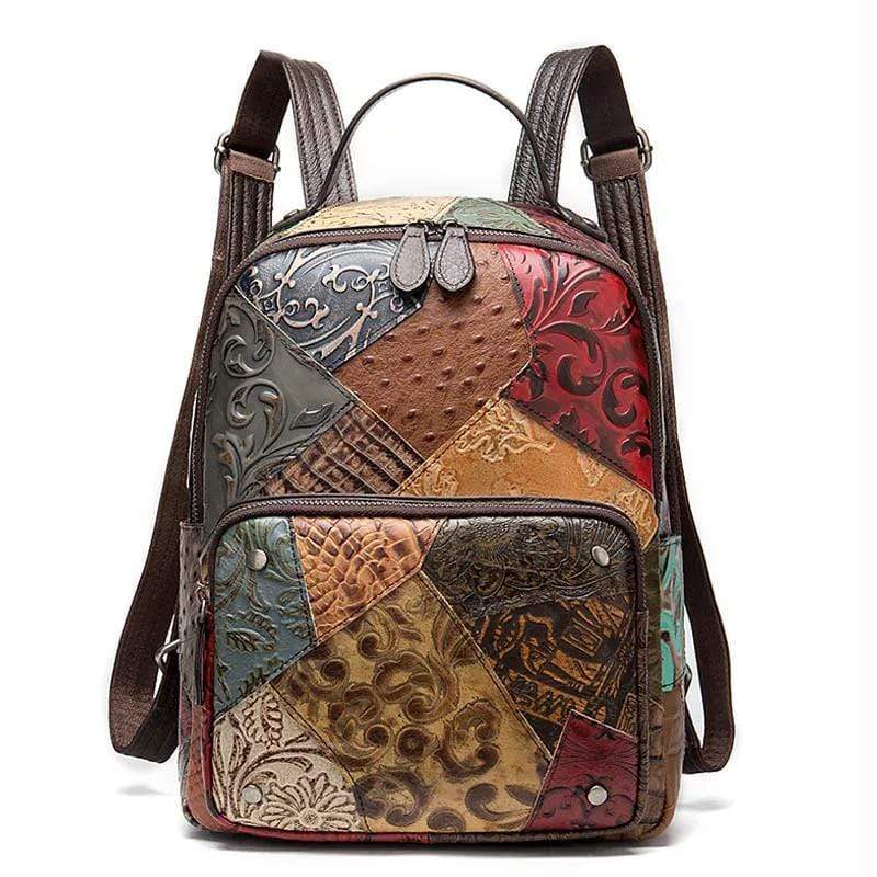 WickedAF Colorful / 24x10.5x32cm Brigid Leather Backpack