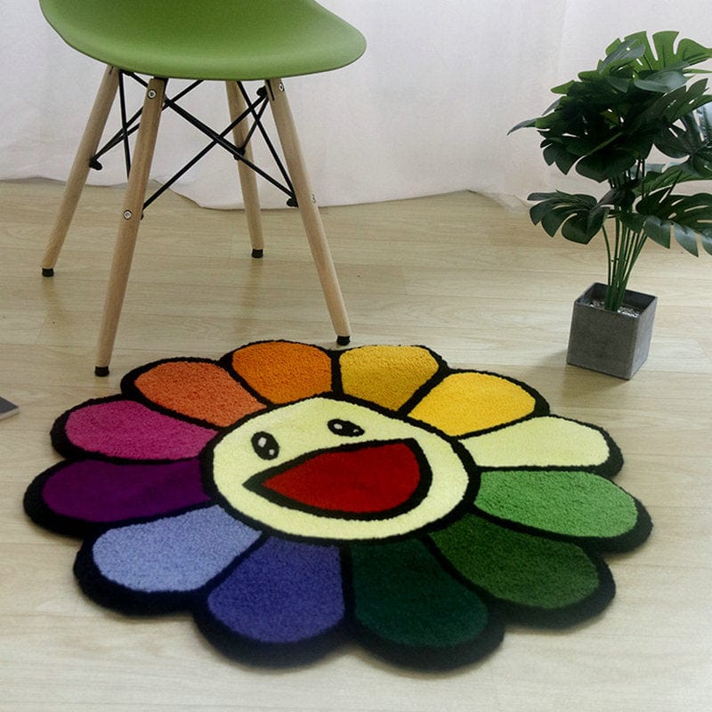 WickedAF Colorful Sunflower Mat