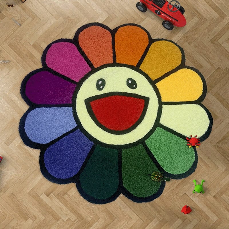WickedAF Colorful Sunflower Mat