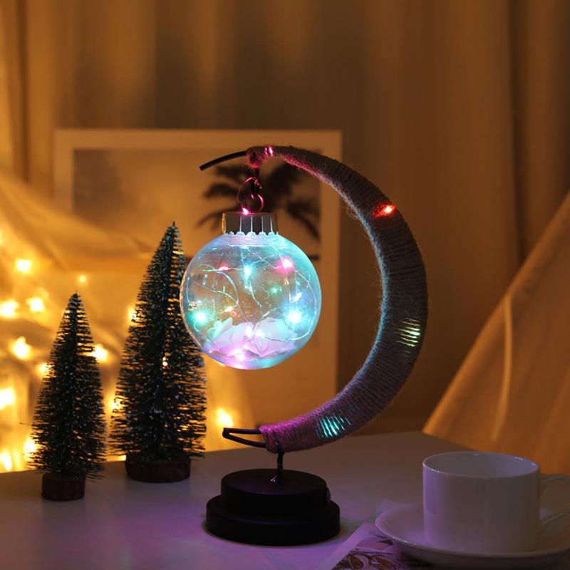 WickedAF Colorful / USB Style Crescent Moon Desk Lamp