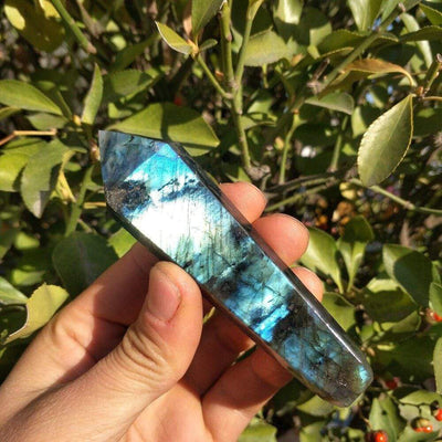 WickedAF crystal pipe Labradorite Labradorite Crystal Pipe
