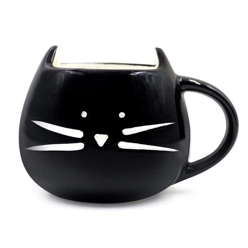 Cute Cat Coffee Mug With Spoon - wickedafstore