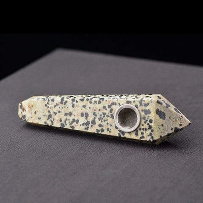Dalmatian Stone Crystal Pipe - wickedafstore