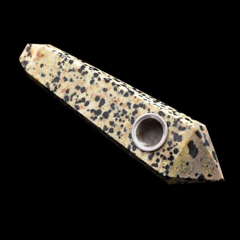 Dalmatian Stone Crystal Pipe - wickedafstore