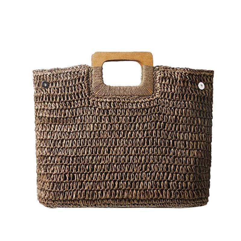 Gunni Knitted Straw Handbag