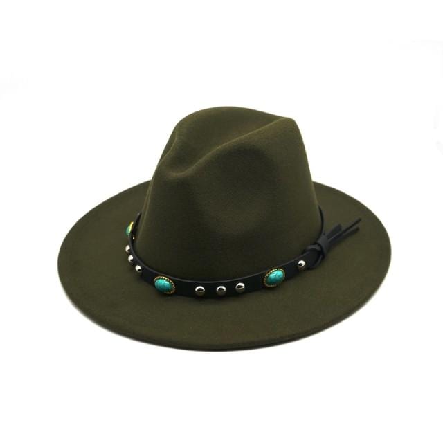 WickedAF Dark green / One Size Casual Jazz Hat