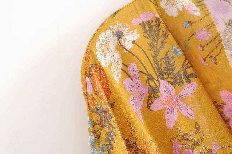 WickedAF Desert Bloom Boho Kimono