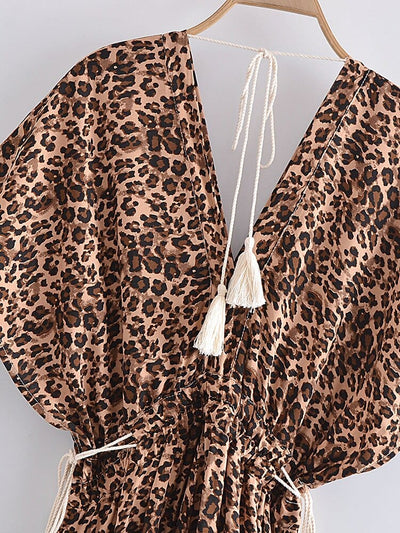 WickedAF Devi Leopard Maxi Dress