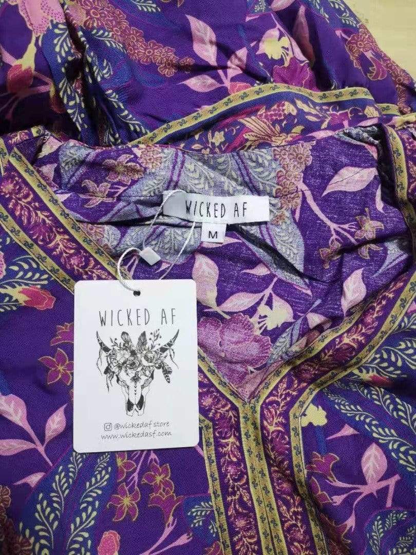 Dharma Maxi Dress in Purple – wickedafstore
