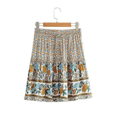 WickedAF Dita Boho Mini Skirt Set