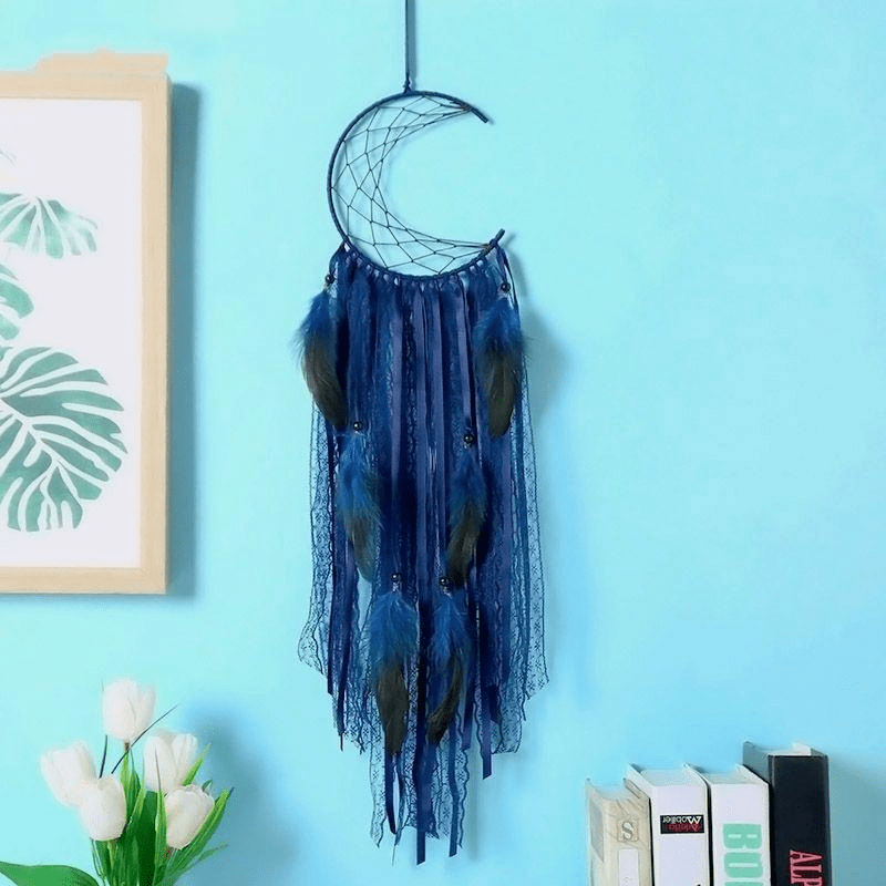 Crescent Moon Dreamcatcher - wickedafstore