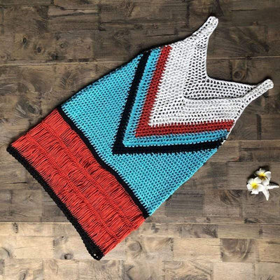 WickedAF Dresses ‘PHUKET’ Crochet Cover Up Dress
