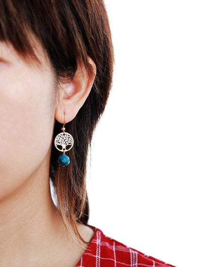 WickedAF earrings Apatite Tree of Life Earrings