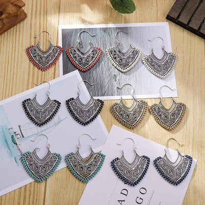 WickedAF earrings Ethnic Design Silver Earrings