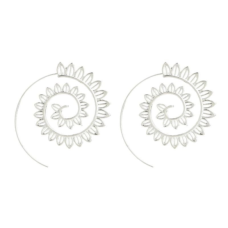 WickedAF earrings silver Saffron Spiral Earrings