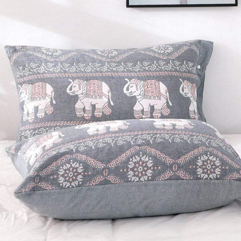WickedAF Elephants Pattern Pillow Cover