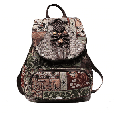 Embroidered Tribal Backpack - wickedafstore