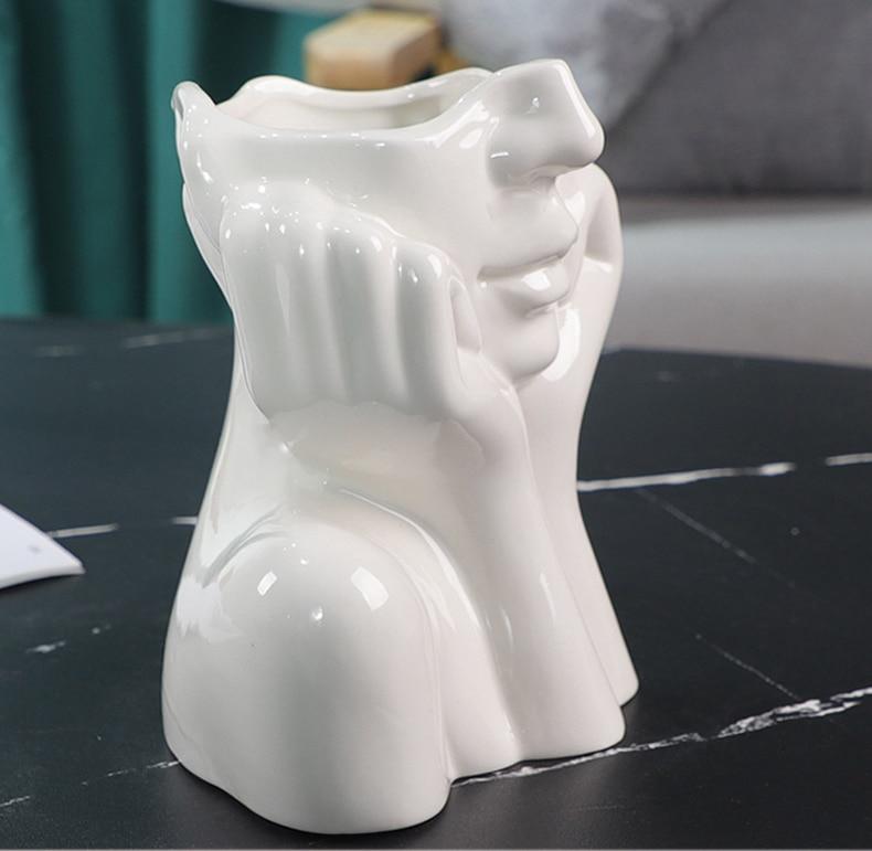 WickedAF Face Pose Flower Vase