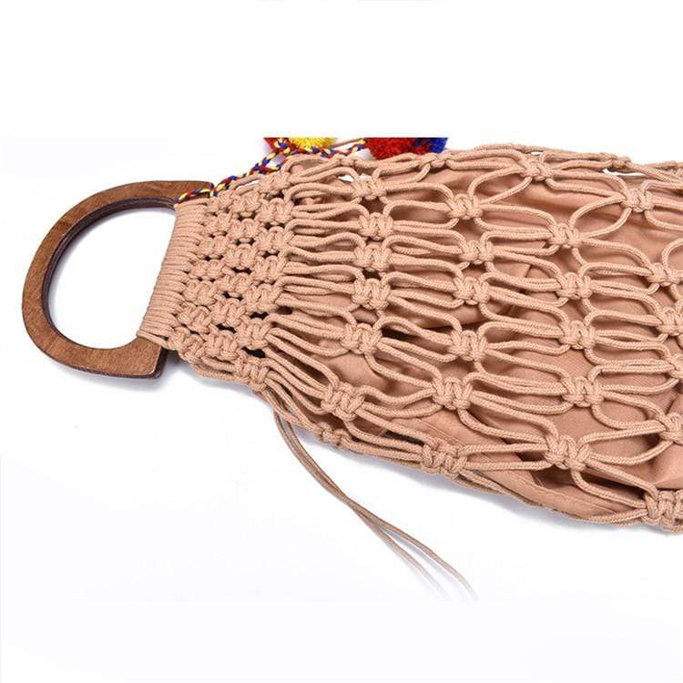 WickedAF Fia Handmade Woven Rope Bag