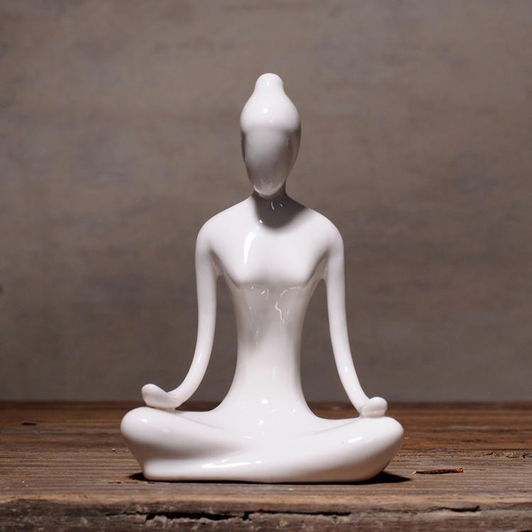 Zen Yoga Pose Meditation Cat Figurine - GEEKYGET
