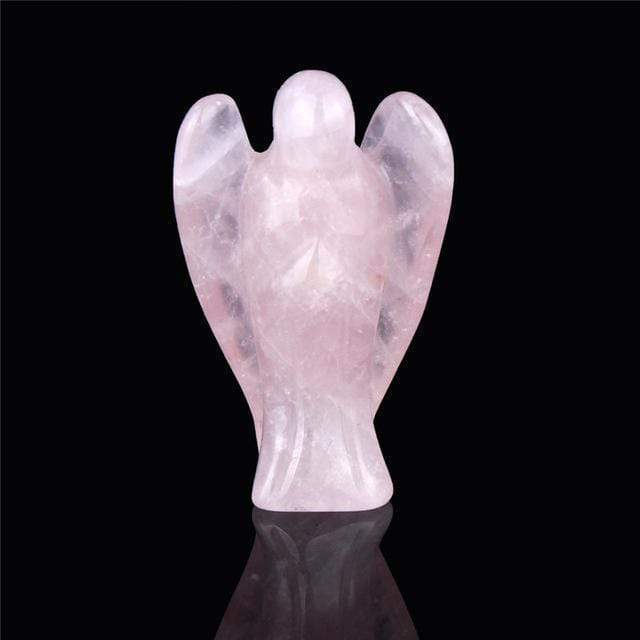 Natural Crystal Guardian Angel Carving - wickedafstore