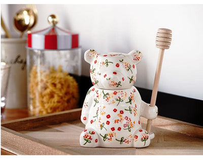 WickedAF Floral Bear Honey Jar