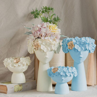 WickedAF Floral Head Vase