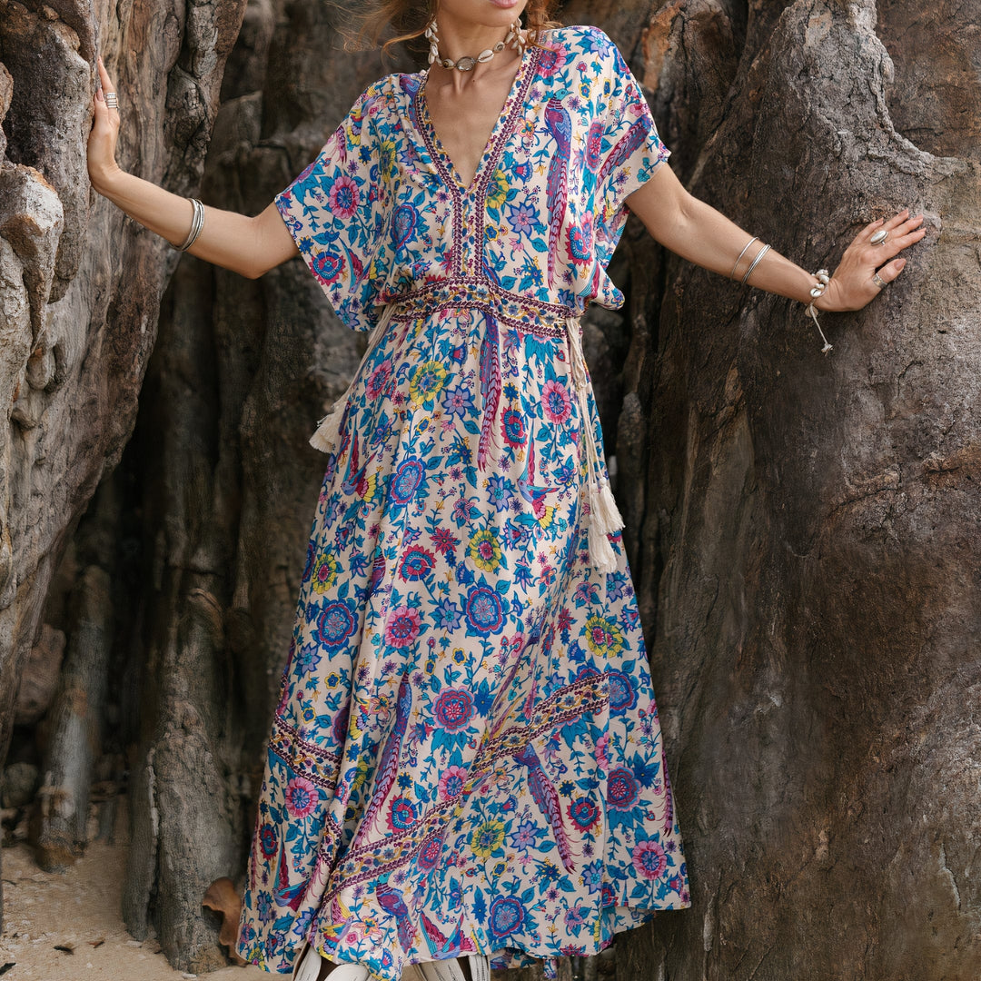 Midi Floral Dress Express Flutter Sleeve Dress Floral Love Birds Maxi Dress Midi Floral Dress Express Flutter Sleeve Dress Floral Love Birds Maxi Dress