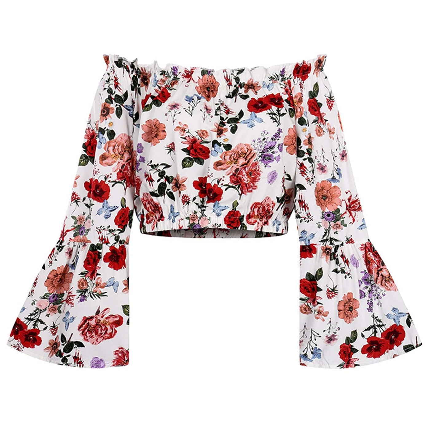 WickedAF Floral / S Britta Blouse