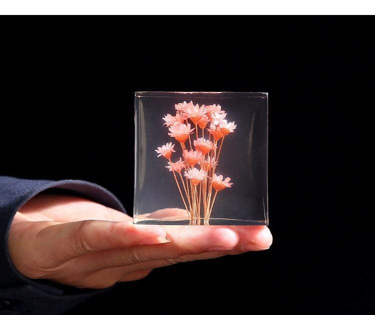 WickedAF Flowers Crystal Glass Decor
