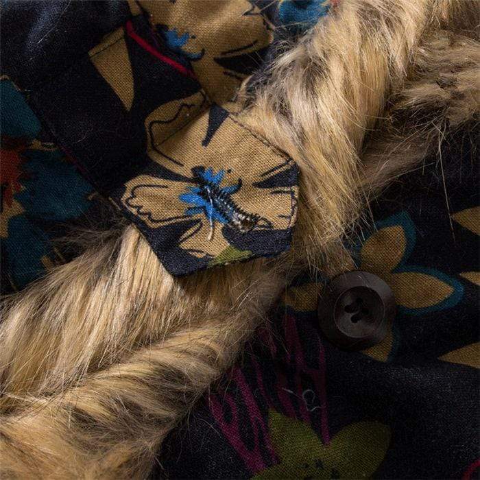WickedAF Furry Ethnic Style Coat