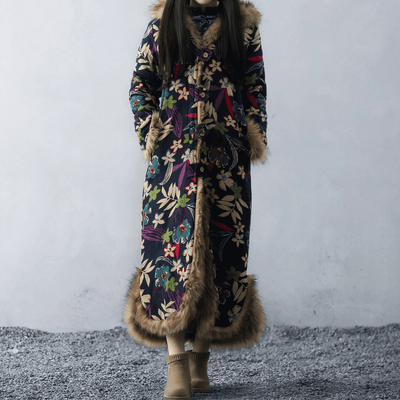 WickedAF Furry Ethnic Style Coat