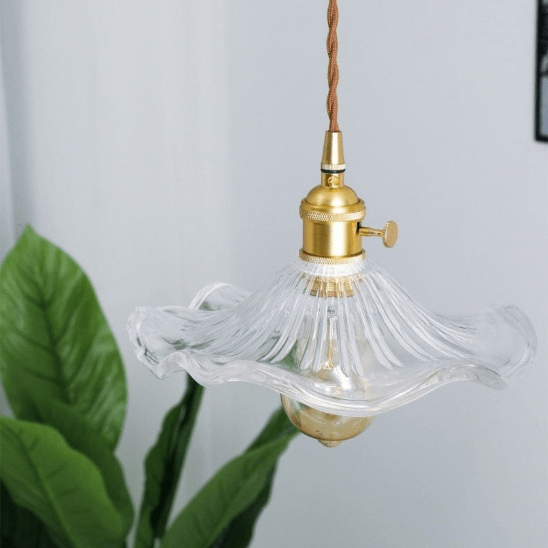 WickedAF Glass Flowers Hanging Lamps