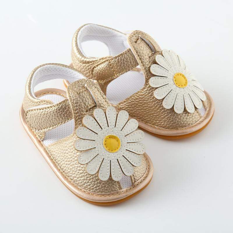 WickedAF Gold / 0-6 Months Sunflower Soft Sandals