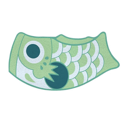 WickedAF Green / 37x70cm/14.6"x27.6 Koi Fish Door Mat