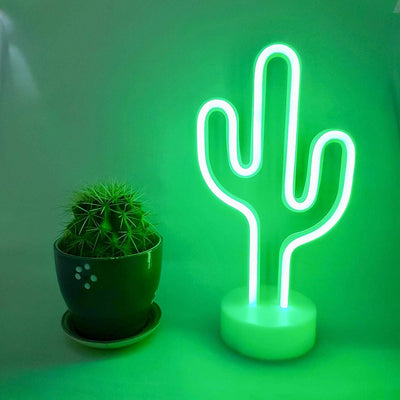 Neon Cactus LED Light