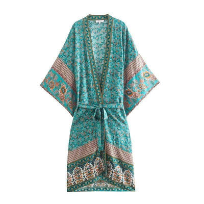 WickedAF Green / S Debora Kimono